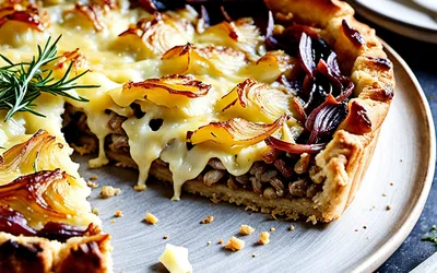 Tarte à l'oignon gourmande et fondante - Recette facile et riche