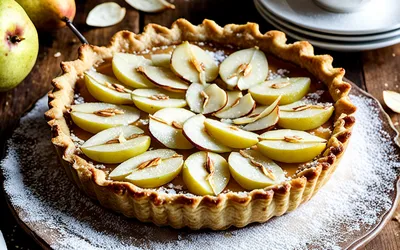 Recette facile de tarte amandine aux poires fondante et gourmande