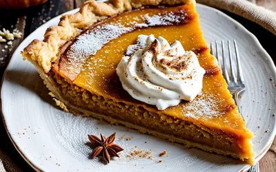 Recette facile de tarte américaine au potiron épicée et fondante