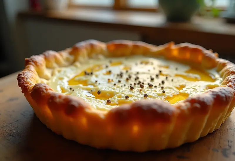 Tarte au Chavignol fondante et savoureuse