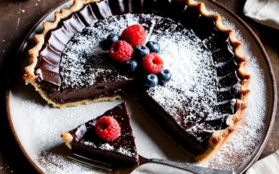 Recette facile de tarte au chocolat fondante pour petit gourmand