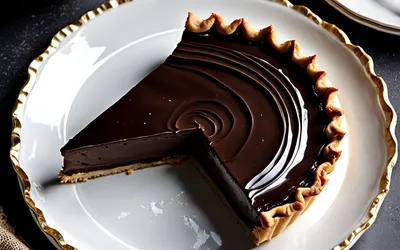 Recette facile de tarte au chocolat intense et crème moka onctueuse
