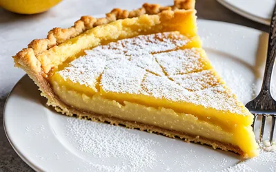 Recette facile de tarte au citron pour une personne - dessert rapide et gourmand