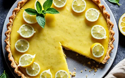 Recette facile de tarte au citron au lait concentré sucré
