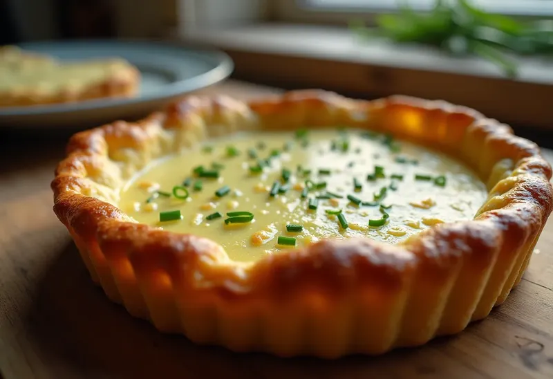 Tarte au fromage blanc et ciboulette fraîche : recette facile et gourmande