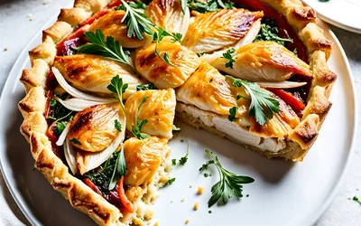 Recette facile de tarte au poulet savoureuse et rapide