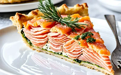 Recette facile de tarte au saumon pour une personne - rapide et savoureuse