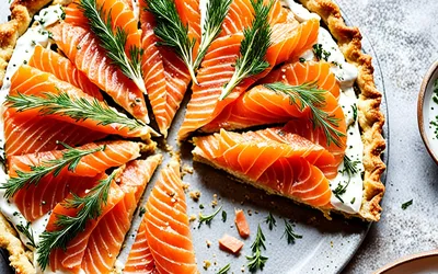 Tarte au saumon fumé sans œuf : recette facile, rapide et gourmande