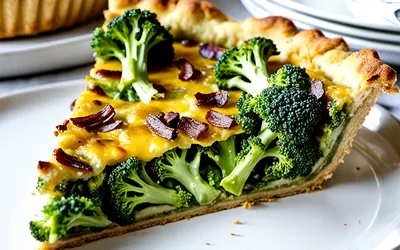 Recette facile de tarte aux brocolis pour une personne - savoureuse et rapide