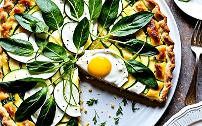 Recette facile de tarte aux courgettes et chèvre fondant