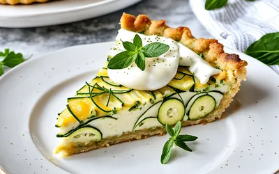 Recette facile de tarte aux courgettes sans pâte, légère et savoureuse