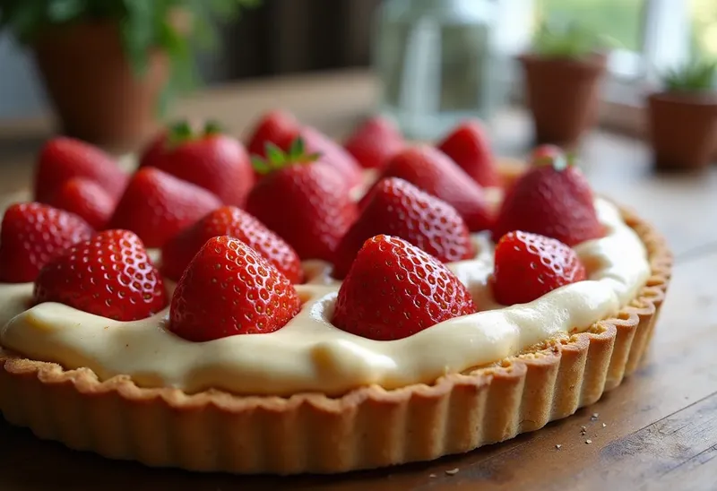 Tarte aux fraises et crème d'amandes : dessert gourmand et facile