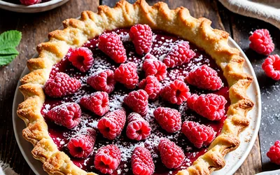 Recette facile de tarte aux framboises maison, gourmande et rapide