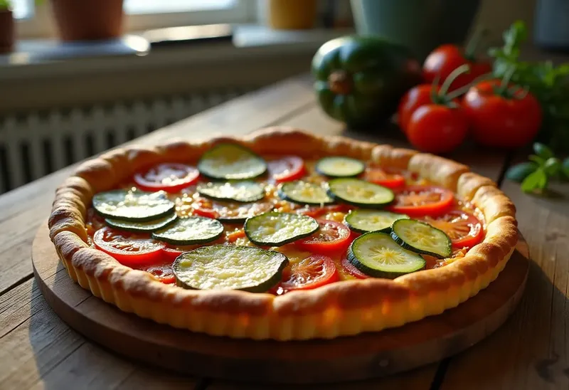 Tarte aux légumes facile et rapide pour une personne