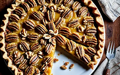 Recette facile et rapide de tarte aux noix fondante
