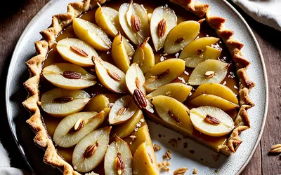 Recette facile et gourmande de tarte aux poires fondante