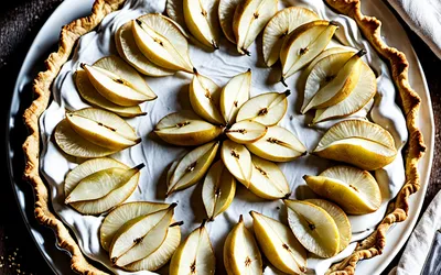 Recette facile de tarte aux poires meringuée maison