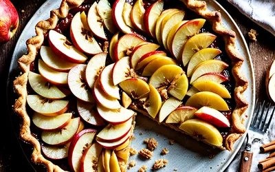 Recette facile de tarte aux pommes à la compote maison