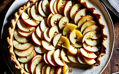 Recette facile de tarte aux pommes à la provençale, dessert traditionnel