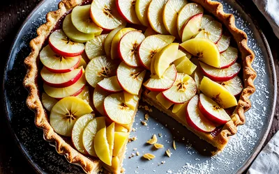 Recette facile de tarte aux pommes et citron acidulée