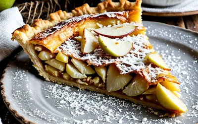 Tarte aux pommes et noix de coco fondante : recette facile et gourmande