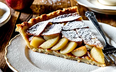 Recette facile de tarte aux pommes et crème d'amandes