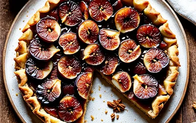 Recette gourmande de tarte aux pommes et figues séchées facile