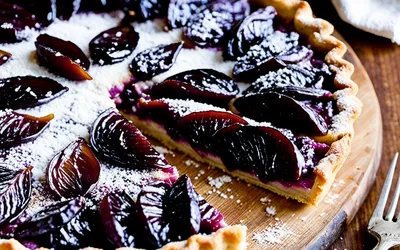 Recette facile de tarte aux prunes violettes fondante et gourmande