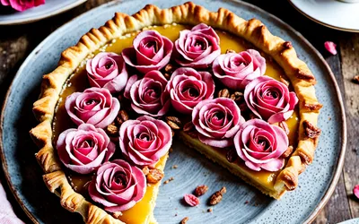 Recette facile de tarte briochée aux pralines roses, gourmande et moelleuse