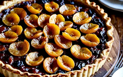 Recette facile de tarte briochée aux abricots secs caramélisés