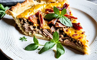 Recette facile de tarte chaude aux rillettes fondantes et croustillantes