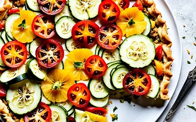 Tarte croustillante aux légumes frais de saison - recette facile et savoureuse