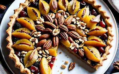 Recette facile de tarte de Noël aux fruits secs fondante et parfumée