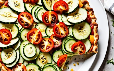 Recette facile de tarte aux légumes d'été frais et savoureux