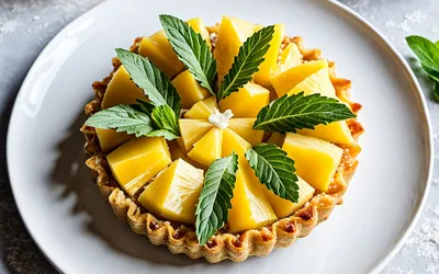 Recette facile de tarte exotique à l'ananas et crème de coco onctueuse