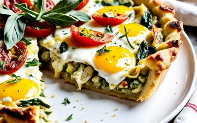 Tarte rapide aux artichauts et tomates séchées facile et savoureuse