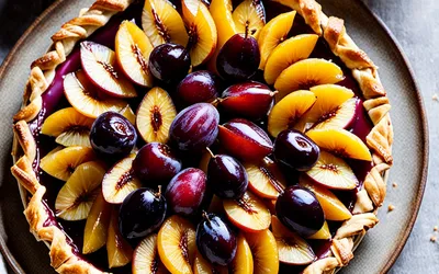 Recette facile de tarte fine aux reines-claudes caramélisées