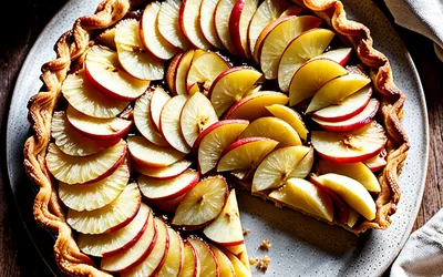 Tarte fine chaude aux pommes acidulées : recette facile et gourmande