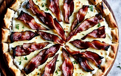Recette de Tarte Flambée Alsacienne Traditionnelle - Facile et Rapide