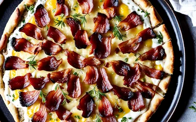 Recette facile de tarte flambée alsacienne traditionnelle - Flammekueche maison