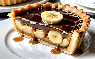 Recette facile de tarte fondante à la banane et caramel maison