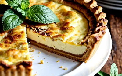 Recette facile de tarte au chèvre frais et menthe - savoureuse et rapide