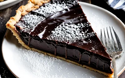 Recette facile de tarte fondante au chocolat intense de Lina
