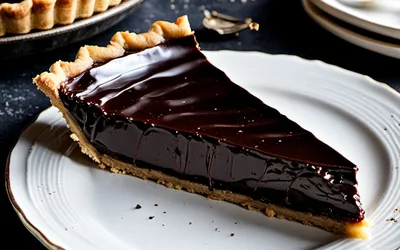 Recette facile de tarte fondante au chocolat noir intense
