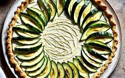 Recette facile de tarte aux courgettes et boursin crémeux