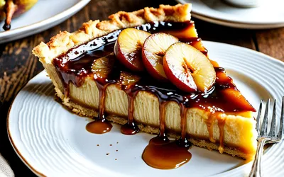 Recette gourmande de tarte aux poires caramélisées et caramel maison
