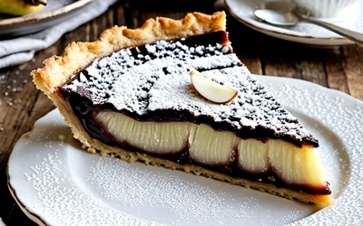 Recette facile de tarte fondante aux poires et chocolat noir