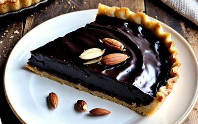 Recette facile de tarte frangipane au chocolat noir fondante