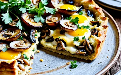 Recette facile de tarte forestière gourmande aux champignons et lardons