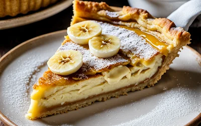 Recette facile de tarte à la banane et au rhum, dessert gourmand